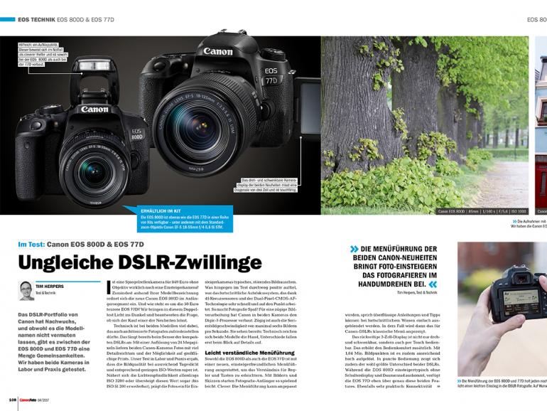 Inspiration, Praxis-Tipps, Kamera-Wissen: die neue CanonFoto 4/2017 ist da!