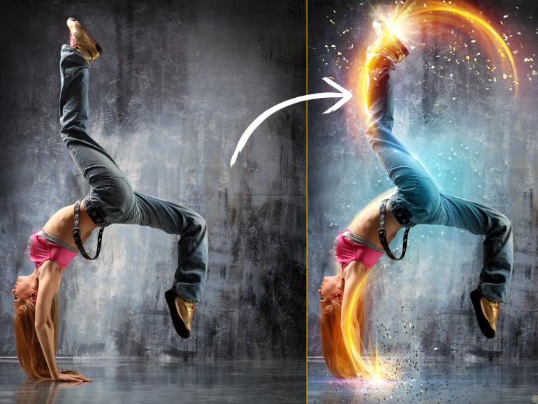 Photoshop How To Gleissende Action Lichteffekte