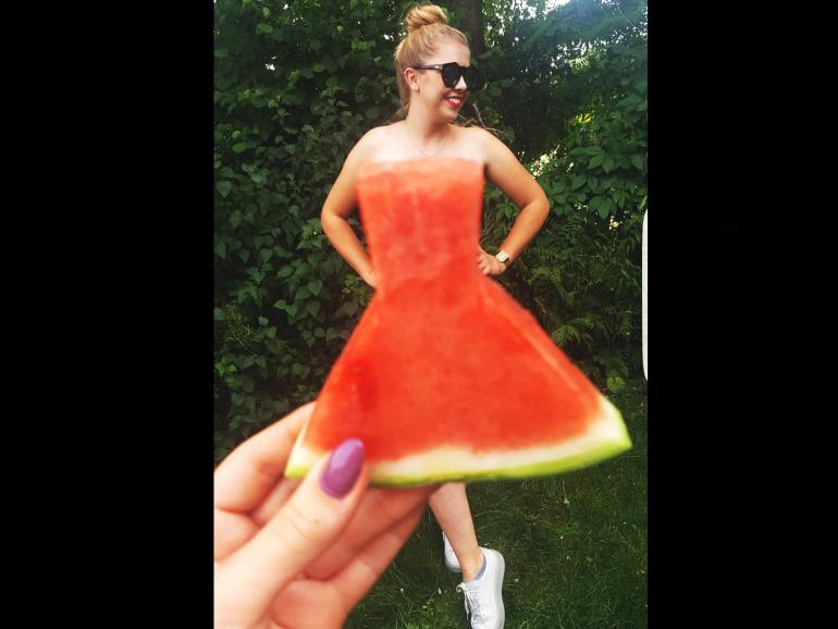 Foto-Basics: Wassermelonen-Kleid