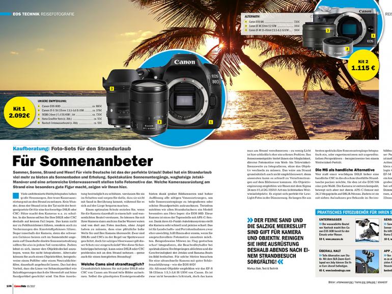 CanonFoto 5/2017 - Reisefotos mit Ihrer Canon, EOS 6D Mark II im Check