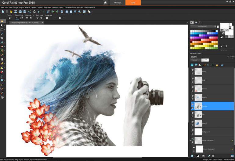 Corel PaintShop Pro 2018 im neuen Look