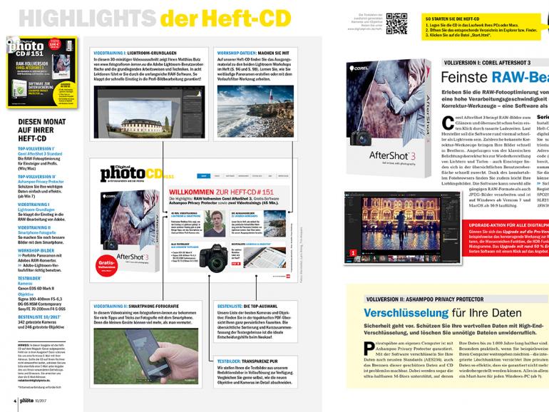 Jetzt neu am Kiosk: DigitalPHOTO 10/17 - mit großem Duell Canon vs. Nikon 