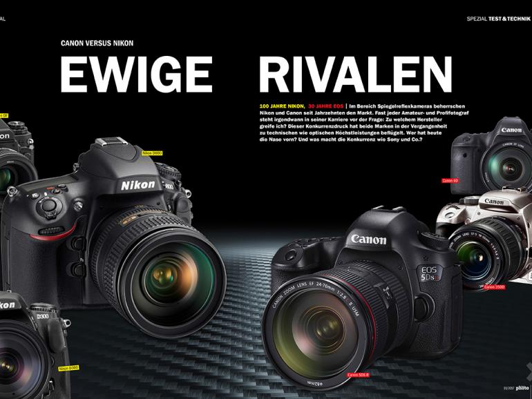 Jetzt neu am Kiosk: DigitalPHOTO 10/17 - mit großem Duell Canon vs. Nikon 