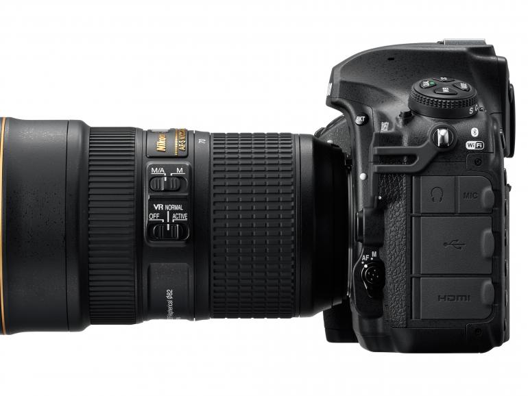 Neben HDMI- und USB 3.0-Anschlüssen ist die Nikon auch Snapbridge-kompatibel.