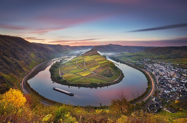 Moselschleife bei Bremm, Rheinland-Pfalz 