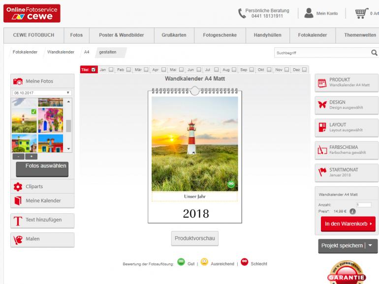 Sechs Fotokalender im Test - Das neue Jahr in Bildern