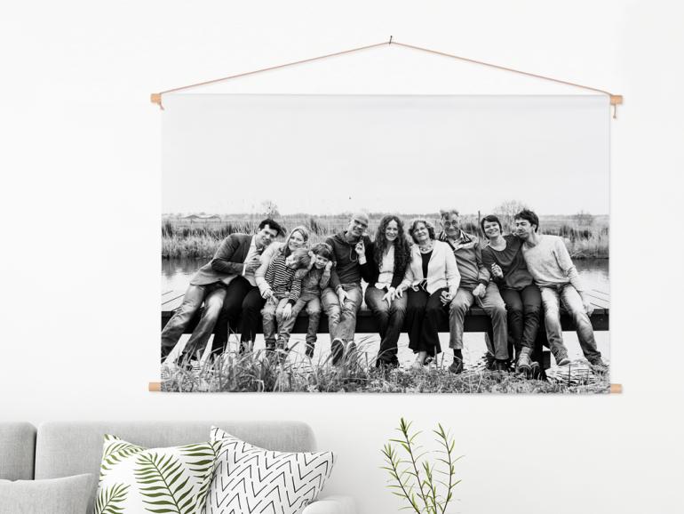 Fotos auf Textilposter drucken