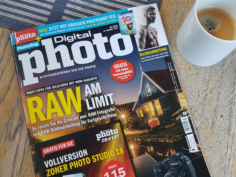 Neu online und am Kiosk: DigitalPHOTO 4/2018 mit großem Photoshop-Extrateil