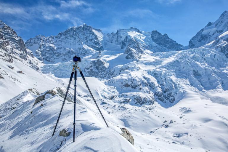 Rollei Gletscher-Shooting: Extremer Härtetest für Model und Material