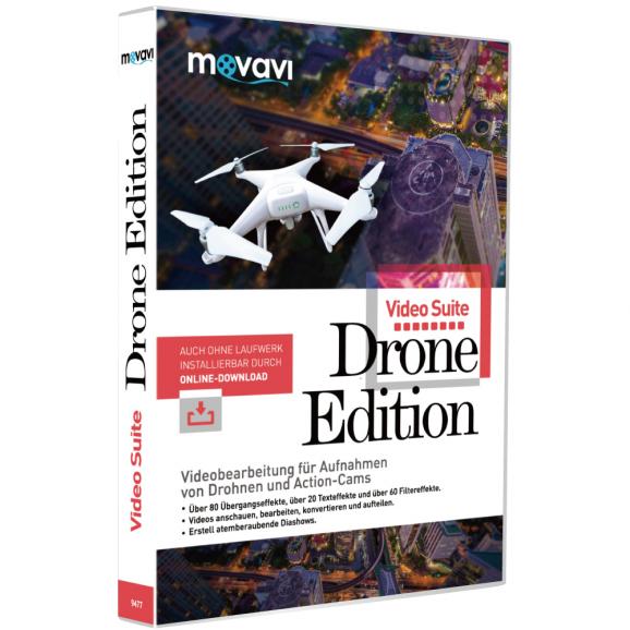 Software für Drohnenaufnahmen: movavi Video Suite – Drone Edition