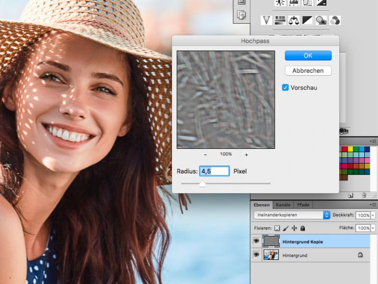 Der Hochpass-Filter in Photoshop - Schärfen sie Ihre Porträts gekonnt nach