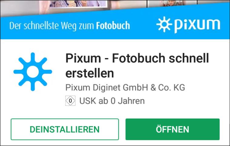 Der schnellste Weg zum Fotobuch mit der Pixum App