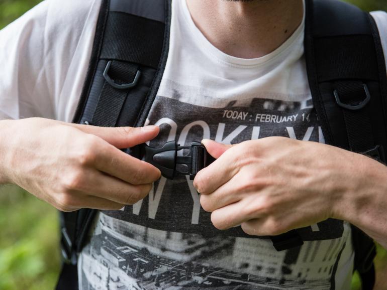 Ausgestattet mit Brust- und Beckengurt: Der Tragekomfort der Cullmann-Neuheit ist hoch.