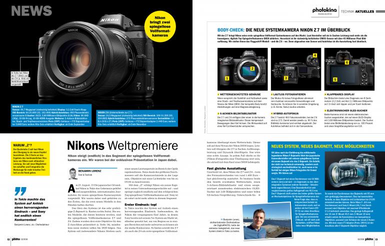 Ab sofort im Handel und als Download: DigitalPHOTO 10/2018 - Nikon präsentiert zwei Vollformat-Systemkameras!