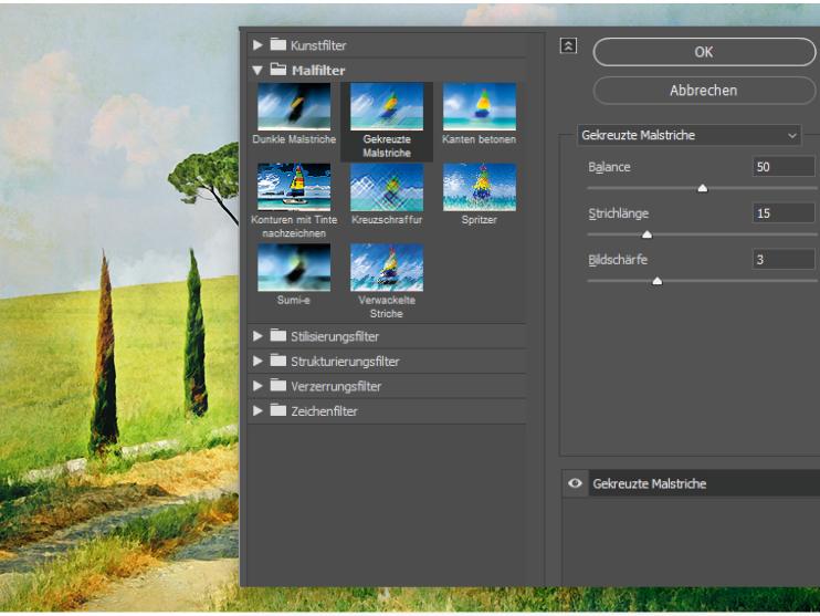 Kunstfilter und Malfilter kombinieren - Photoshop einfach erklärt