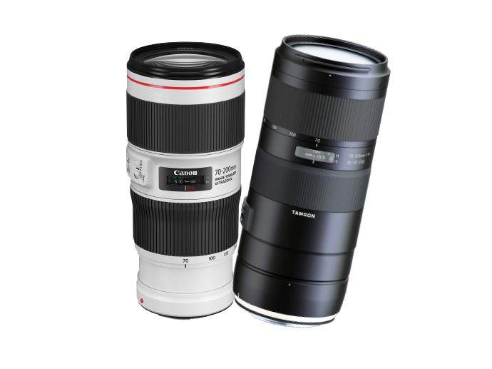 Wir haben für euch das Canon EF 70-200mm f/4L IS II USM mit dem Tamron 70-210mm f/4 Di VC USD verglichen.