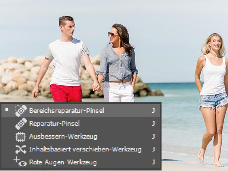 Bereichsreparatur-Pinsel: Photoshop einfach erklärt