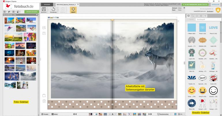 Perfekt präsentiert: Mit Designer 3 erstellen Sie Ihr persönliches Fotobuch intuitiv, schnell und garantiert ohne Gestaltungsfehler.