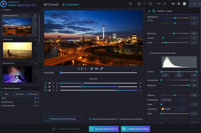 Ashampoo Video Optimizer Pro im Test – Fotobearbeitung für bewegte Bilder
