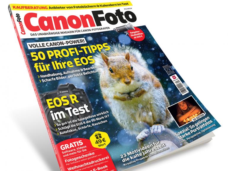 CanonFoto 01/2019 ab sofort erhältlich: 50 Profi-Tipps für Ihre EOS!