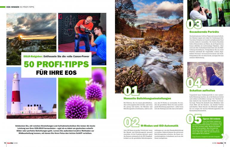 CanonFoto 01/2019 ab sofort erhältlich: 50 Profi-Tipps für Ihre EOS!