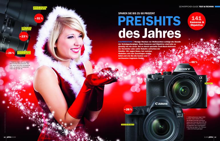DigitalPHOTO 01/2019 - Sparen Sie vor Weihnachten bis zu 60 Prozent beim Kamera- und Objektivkauf