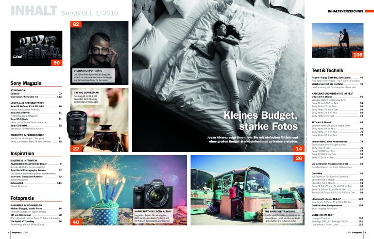 SonyBIBEL 1/2019 – Das Handbuch für Sony Kameras