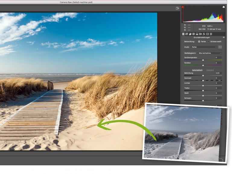 Zu den Anwendungen, die Adobe Camera Raw unterstützen, zählen Photoshop, Photoshop Elements, After Effects und Bridge. Außerdem basiert Adobe Lightroom auf derselben leistungsfähigen RAW-Bildverarbeitungstechnologie.