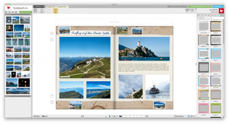 Mit flexiblen Vorlagen zum individuellen Fotobuch