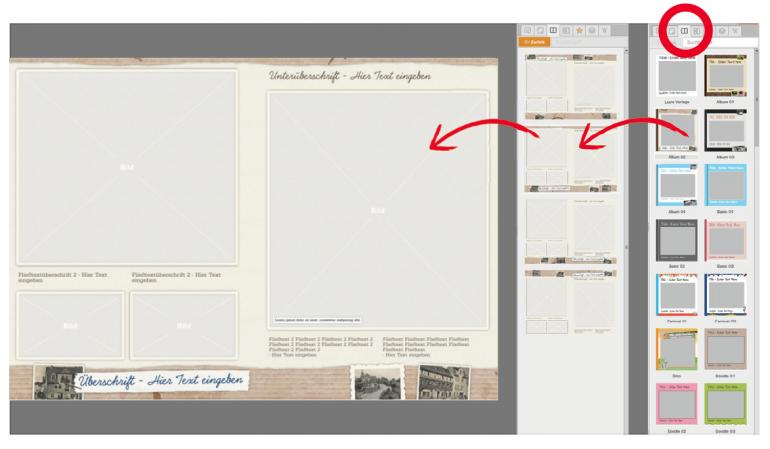 Mit flexiblen Vorlagen zum individuellen Fotobuch