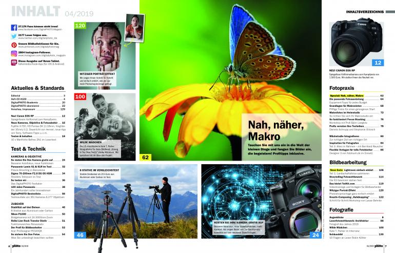 Neu! DigitalPHOTO 04/2019 - Makro-Spezial, Canon EOS RP und mehr 