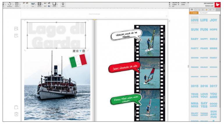 Die größte und flexibelste Auswahl an Stickern für Ihr Fotobuch!