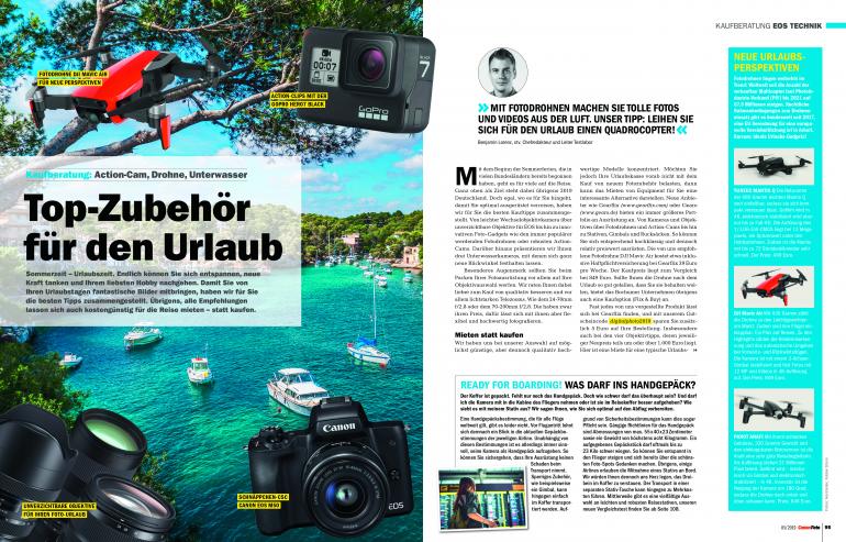 CanonFoto 05/2019 ab sofort erhältlich: Urlaubs- und Reisefotografie + die besten EOS-Kameras unter 500 Euro