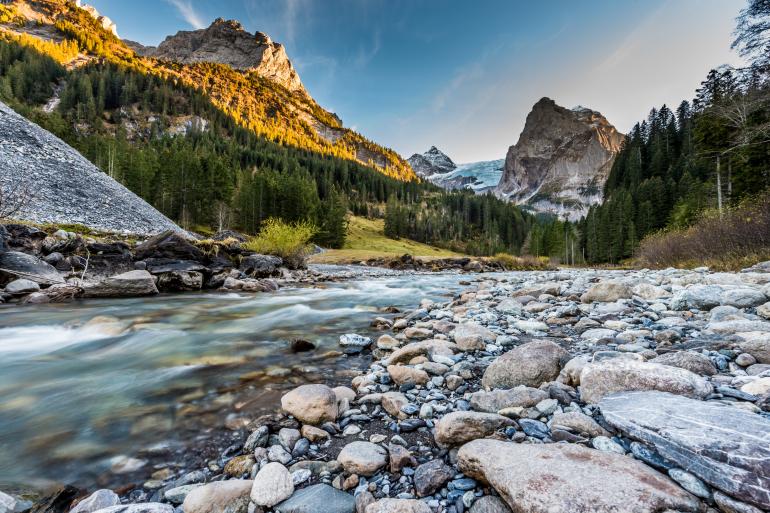 Reichenbachtal in der Schweiz