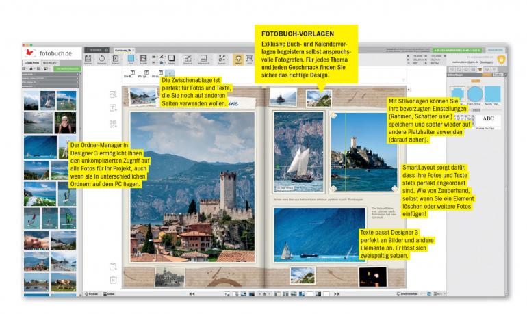 Mit Designer 3 in nur wenigen Minuten zum perfekten Fotobuch