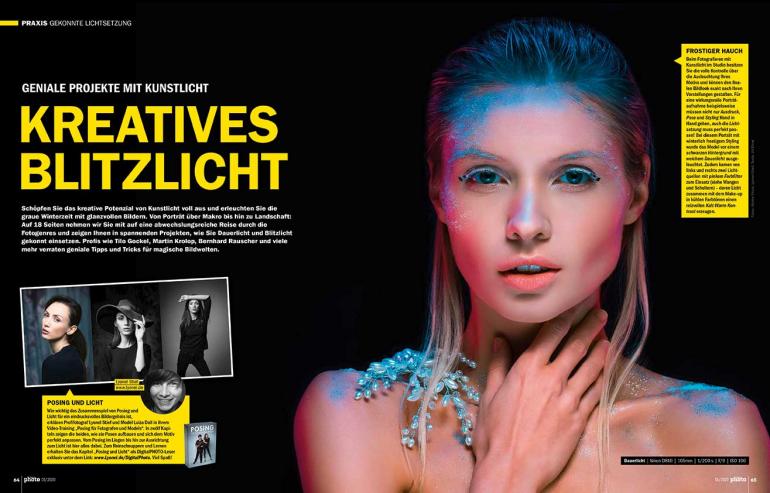 Jetzt im Handel: DigitalPHOTO 01/2020 - Kreatives Blitzlicht & Spiegelreflex vs. Spiegellos