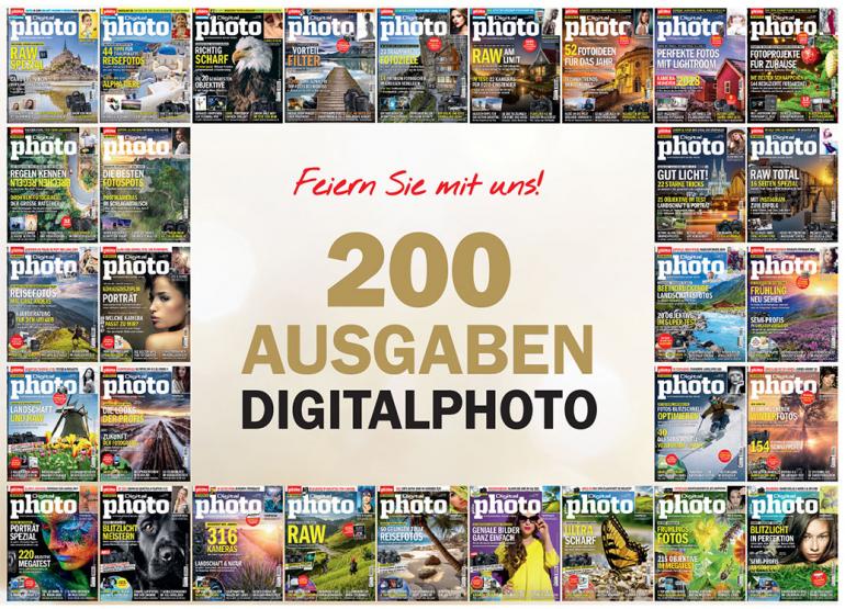 Feiern Sie mit uns: 200 Ausgaben DigitalPHOTO - Preise im Wert von 11.204 Euro zu gewinnen!