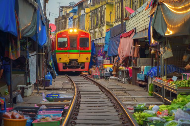 Marktstraße in Thailand