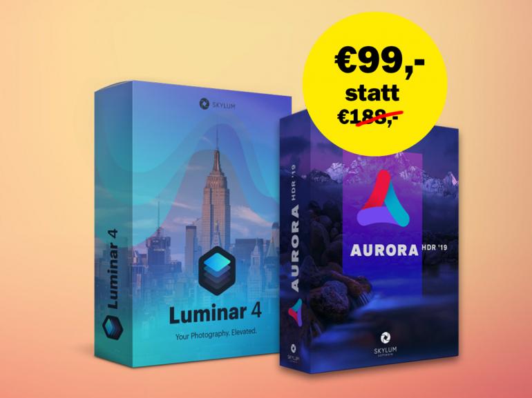 47 % Rabatt auf Skylum Luminar 4 plus Aurora HDR im Bundle