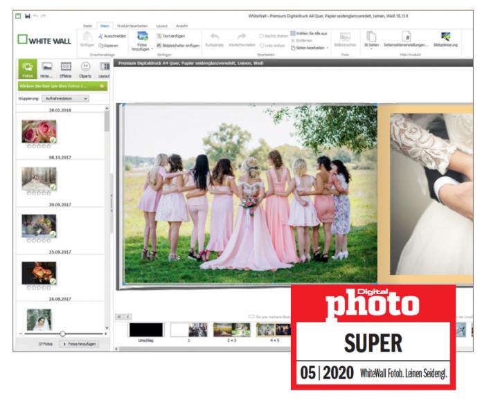 Das Fotobuch von WhiteWall erhält das Testlogo SUPER.