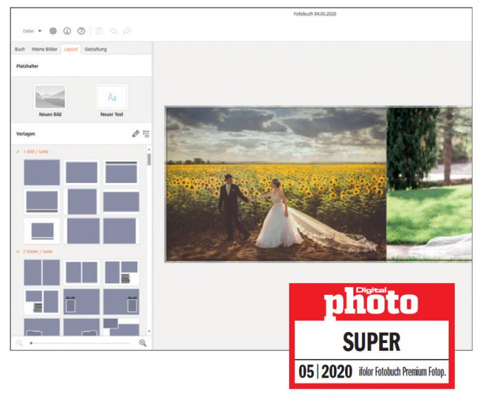 Das Fotobuch von ifolor erhält das Testlogo SUPER.