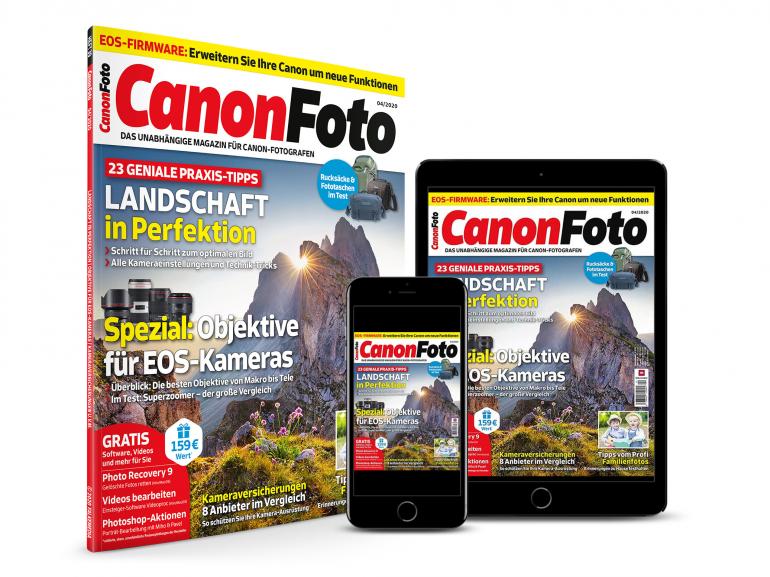 Die neue CanonFoto-Ausgabe 04/2020.