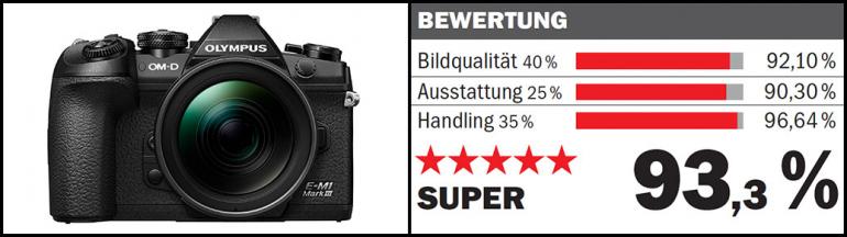 Olympus OM-D E-M1 Mark III Testergebnis.