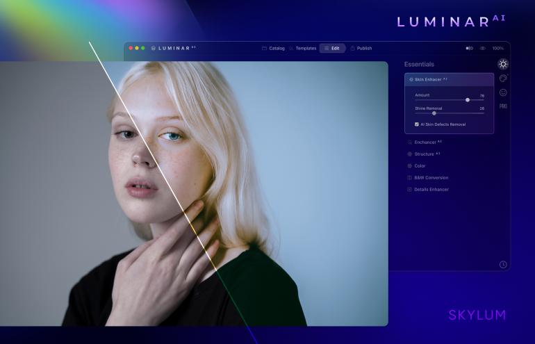 Luminar AI möchte mit schneller und unkomplizierter Bildbearbeitung punkten.