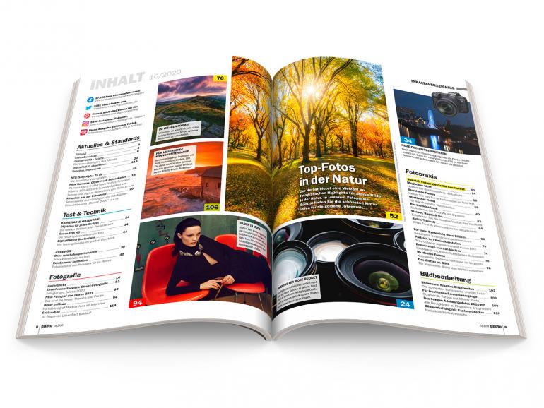 Inhalt der DigitalPHOTO 10/2020.