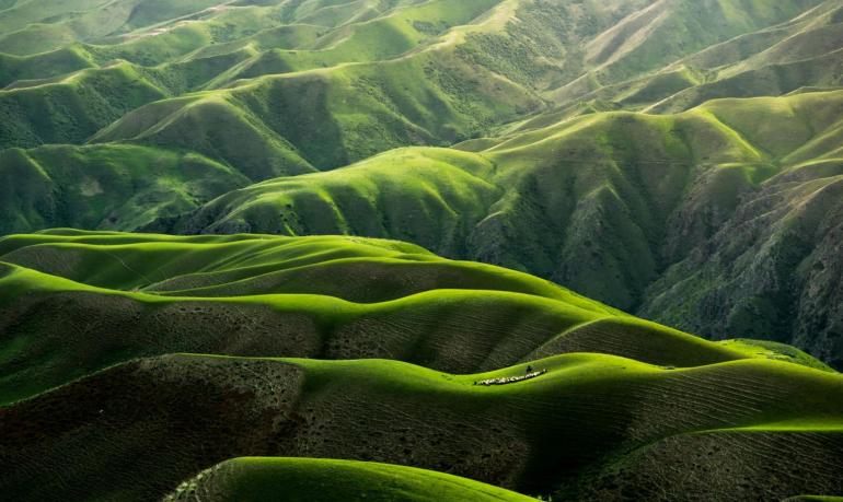 So atemberaubend können Graslandschaften in China aussehen.