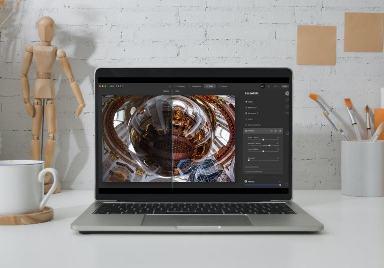 Bis ins letzte Detail – per Schieberegler gelangt man in Luminar AI schnell zum gewünschten Ergebnis.