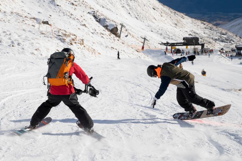 Flüssige Aufnahmen beim Snowboarden: mit Gimbals von Manfrotto kein Problem!