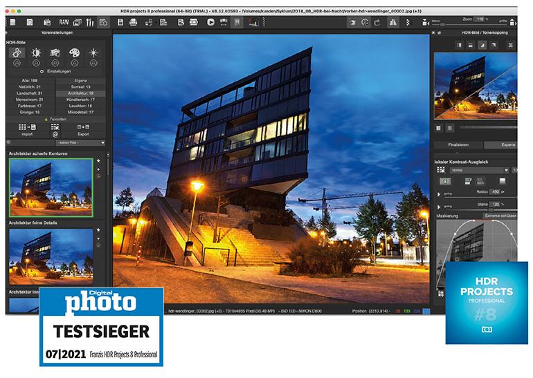 Testergebnis: Franzis HDR Projects 8 Professional