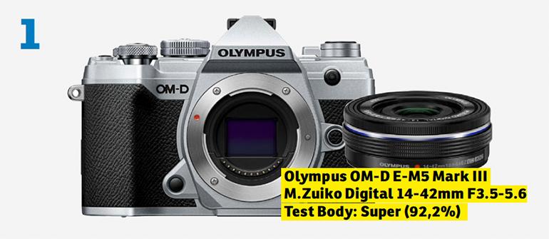 Olympus OM-D E-M5 Mark III M.Zuiko Digital 14-42mm F3.5-5.6, Test Body: Super (92,2%)